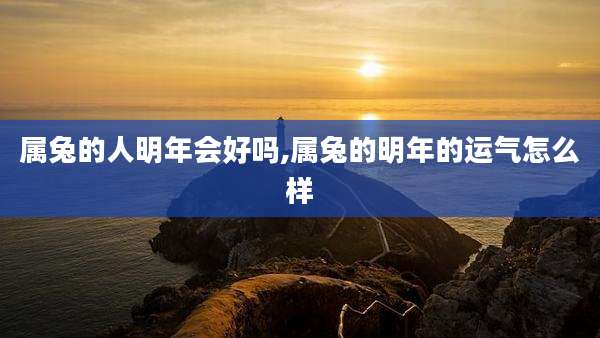 属兔的人明年会好吗,属兔的明年的运气怎么样