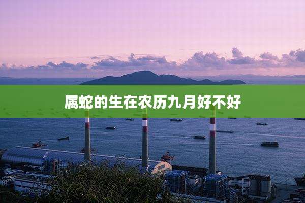 属蛇的生在农历九月好不好