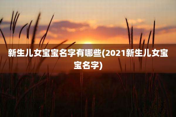 新生儿女宝宝名字有哪些(2021新生儿女宝宝名字)