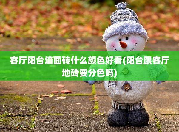 客厅阳台墙面砖什么颜色好看(阳台跟客厅地砖要分色吗)