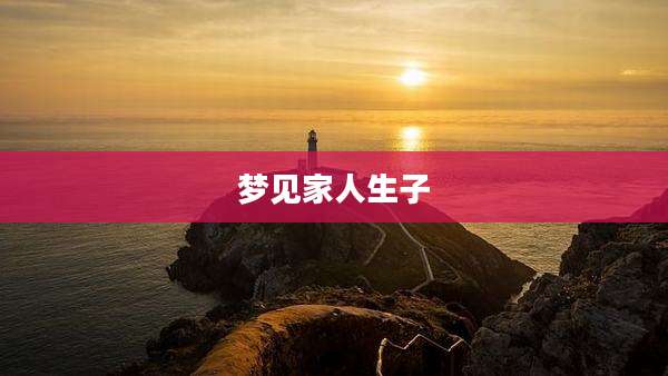 梦见家人生子
