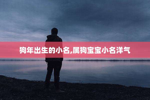 狗年出生的小名,属狗宝宝小名洋气
