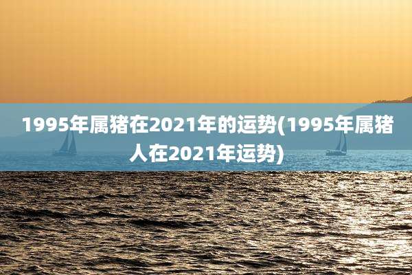 1995年属猪在2021年的运势(1995年属猪人在2021年运势)