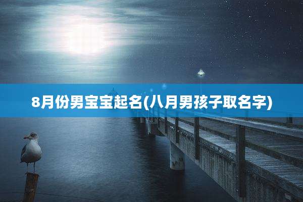 8月份男宝宝起名(八月男孩子取名字)
