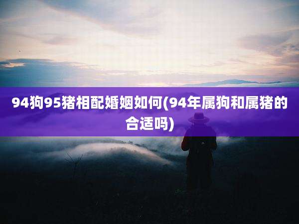 94狗95猪相配婚姻如何(94年属狗和属猪的合适吗)