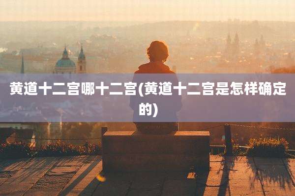 黄道十二宫哪十二宫(黄道十二宫是怎样确定的)