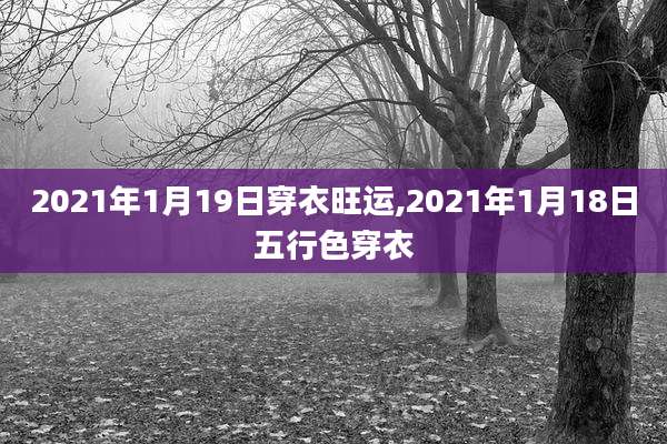 2021年1月19日穿衣旺运,2021年1月18日五行色穿衣