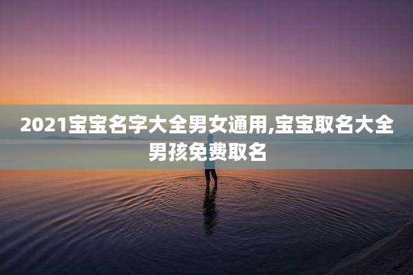 2021宝宝名字大全男女通用,宝宝取名大全男孩免费取名