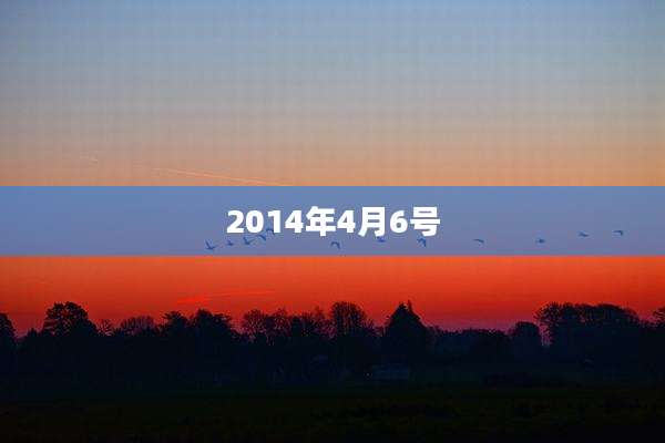 2014年4月6号