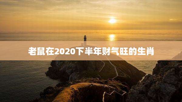 老鼠在2020下半年财气旺的生肖