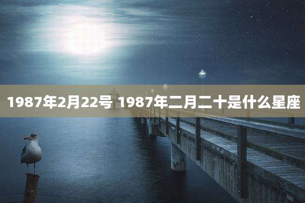 1987年2月22号 1987年二月二十是什么星座