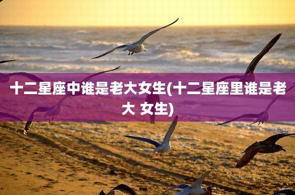 十二星座中谁是老大女生(十二星座里谁是老大 女生)