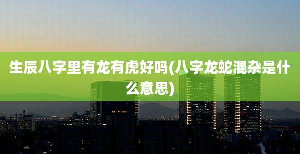 生辰八字里有龙有虎好吗(八字龙蛇混杂是什么意思)