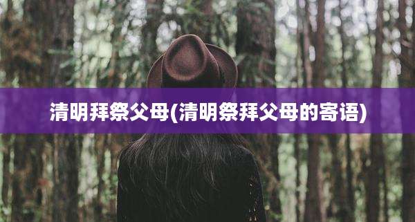 清明拜祭父母(清明祭拜父母的寄语)
