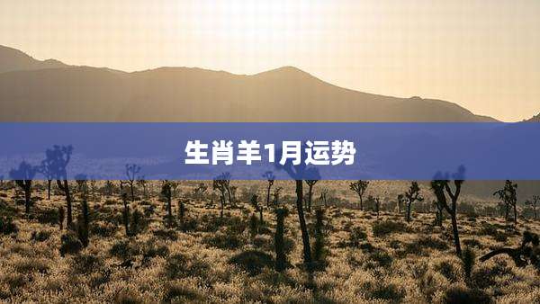 生肖羊1月运势