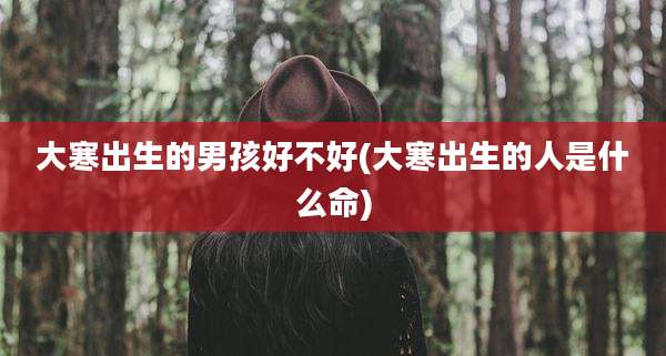 大寒出生的男孩好不好(大寒出生的人是什么命)
