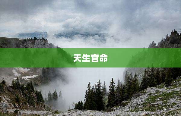 天生官命