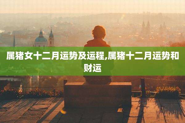 属猪女十二月运势及运程,属猪十二月运势和财运
