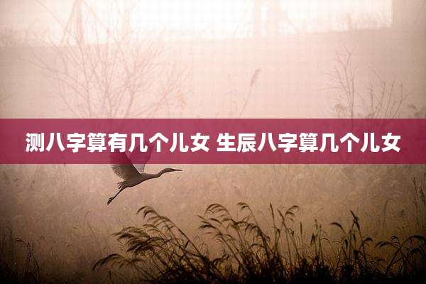 测八字算有几个儿女 生辰八字算几个儿女