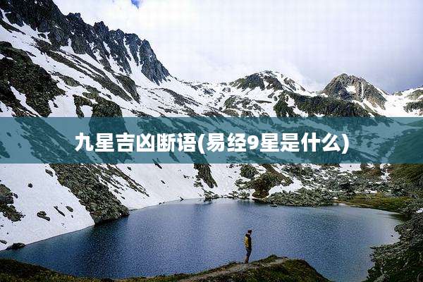九星吉凶断语(易经9星是什么)