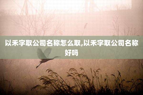 以禾字取公司名称怎么取,以禾字取公司名称好吗