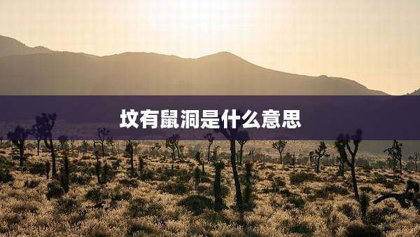 坟有鼠洞是什么意思