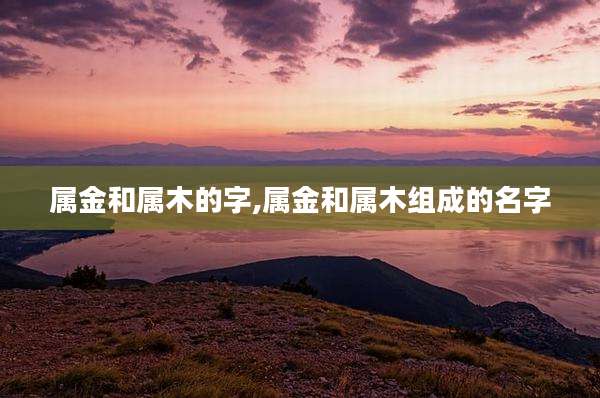 属金和属木的字,属金和属木组成的名字