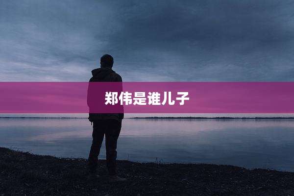 郑伟是谁儿子