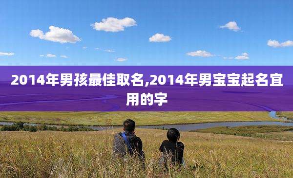 2014年男孩最佳取名,2014年男宝宝起名宜用的字