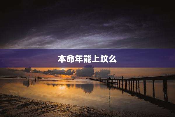 本命年能上坟么