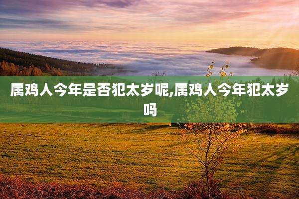 属鸡人今年是否犯太岁呢,属鸡人今年犯太岁吗