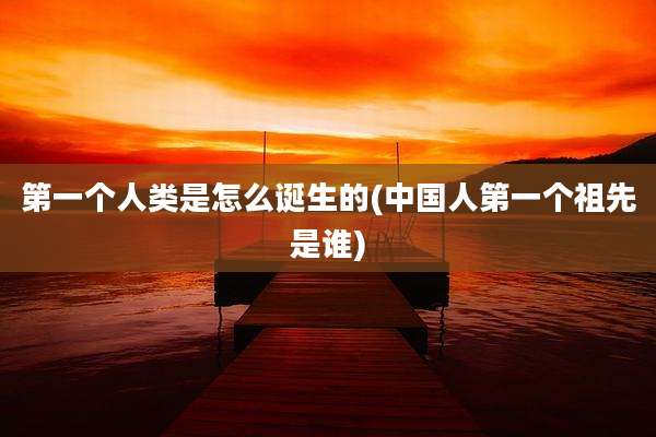 第一个人类是怎么诞生的(中国人第一个祖先是谁)