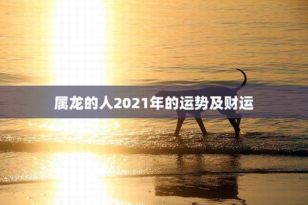 属龙的人2021年的运势及财运