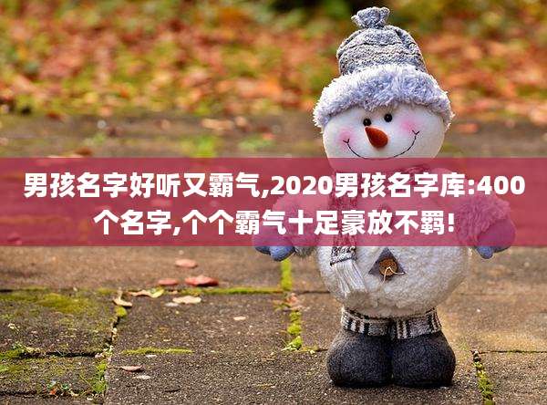男孩名字好听又霸气,2020男孩名字库:400个名字,个个霸气十足豪放不羁!