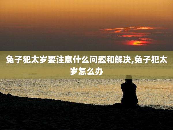 兔子犯太岁要注意什么问题和解决,兔子犯太岁怎么办
