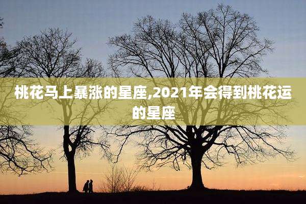 桃花马上暴涨的星座,2021年会得到桃花运的星座