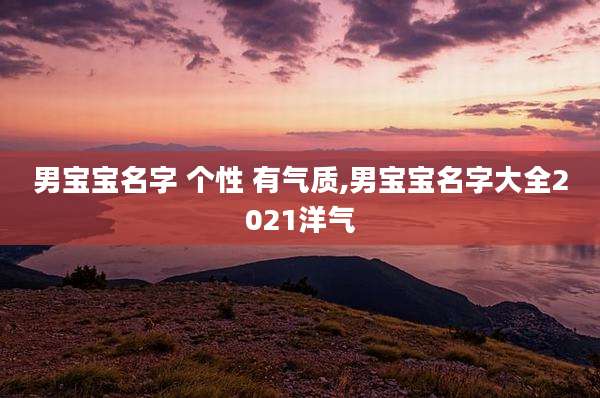 男宝宝名字 个性 有气质,男宝宝名字大全2021洋气