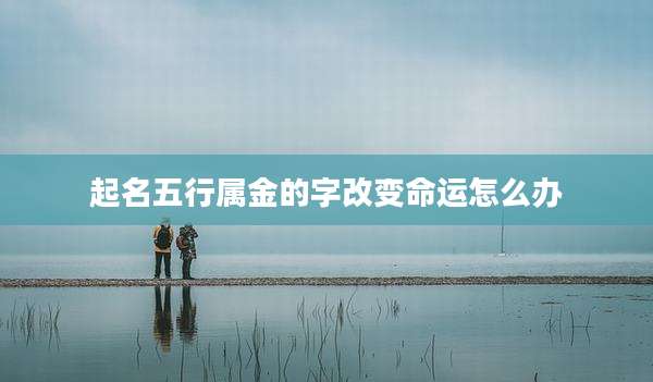 起名五行属金的字改变命运怎么办
