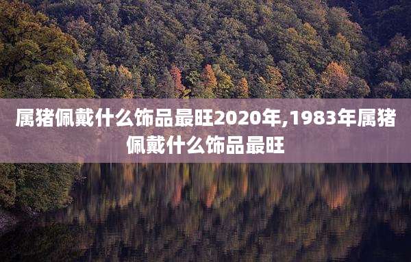属猪佩戴什么饰品最旺2020年,1983年属猪佩戴什么饰品最旺
