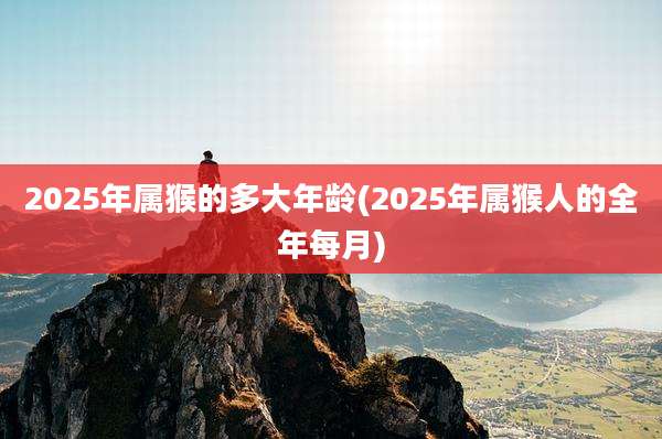 2025年属猴的多大年龄(2025年属猴人的全年每月)