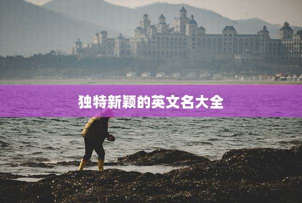 独特新颖的英文名大全