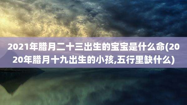 2021年腊月二十三出生的宝宝是什么命(2020年腊月十九出生的小孩,五行里缺什么)