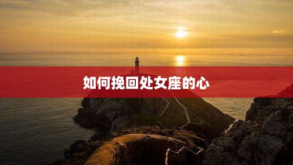 如何挽回处女座的心