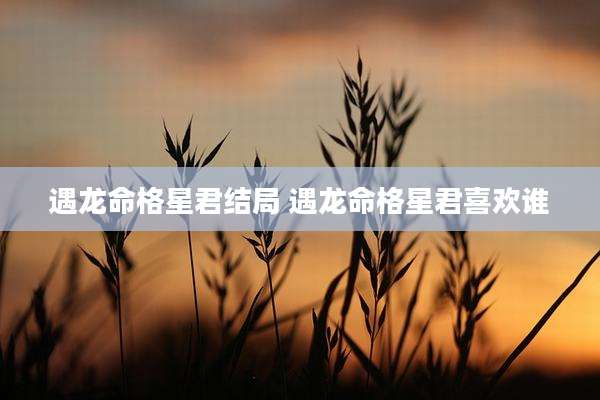 遇龙命格星君结局 遇龙命格星君喜欢谁