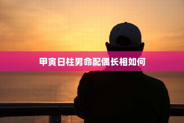 甲寅日柱男命配偶长相如何