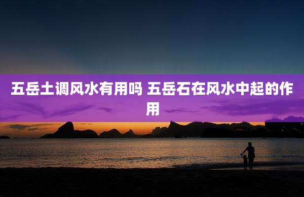 五岳土调风水有用吗 五岳石在风水中起的作用
