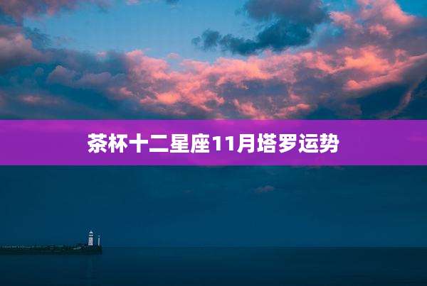 茶杯十二星座11月塔罗运势