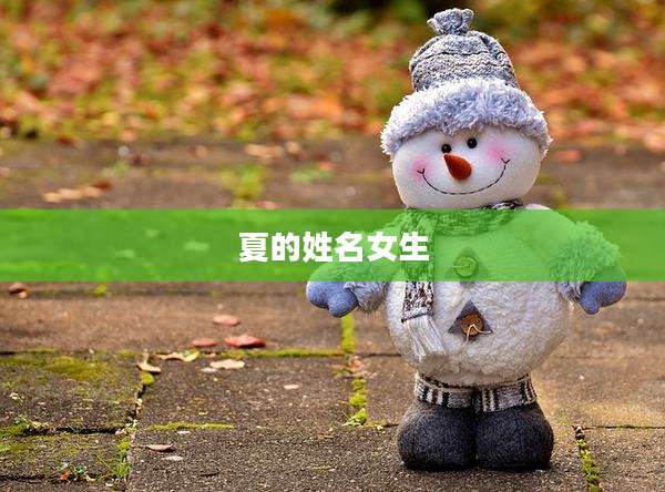 夏的姓名女生