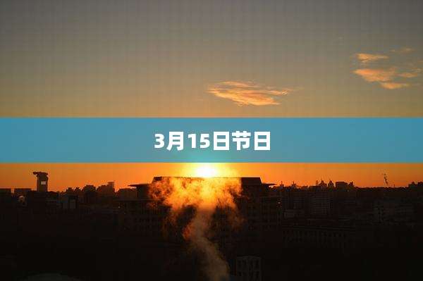 3月15日节日