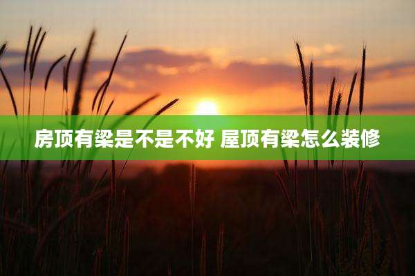 房顶有梁是不是不好 屋顶有梁怎么装修